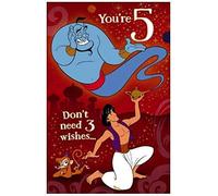 UK Greetings 622105 Disney Aladdin Carte d'anniversaire 5 Ans