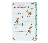 UK Greetings 660620-0-1 Carte d'anniversaire pour petite-fille - Carte d'anniversaire Disney pour petite-fille, multicolore, 165 x 240 mm