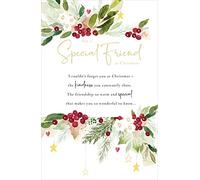 UK Greetings A Special Friend 617068 Carte de vœux de Noël traditionnelle
