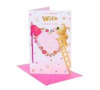 UK Greetings Boofle Carte de fête des mères pour femme - Échelle d'escalade Boofle pour faire une couronne de cœur