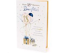 UK Greetings Carte d'anniversaire 18 ans pour fille - Motif jolis ballons