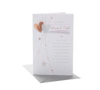 UK Greetings Carte d'anniversaire de mariage pour maman et papa - Carte d'anniversaire de mariage pour maman et papa - Carte d'anniversaire de mariage pour les parents - Message sincère