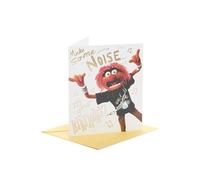 UK Greetings Carte d'anniversaire amusante - Carte d'anniversaire The Muppets - Carte d'anniversaire pour lui - Carte d'anniversaire humoristique - Motif animal des Muppets amusant, 159 mm x 184 mm