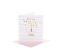 UK Greetings Carte d'anniversaire Motif gâteau