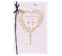 UK Greetings Carte d'anniversaire pour femme - Motif arbre en forme de cœur
