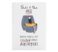 UK Greetings Carte d'anniversaire pour lui/elle/amie - Motif friteuse à air amusant