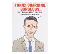 UK Greetings Carte d'anniversaire pour lui/elle/amie - Motif Ryan Reynolds