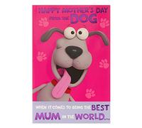 UK Greetings Carte de fête des mères du chien avec enveloppe - Motif dessin animé amusant