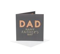 UK Greetings Carte de fête des pères pour papa - Motif lettres à motifs