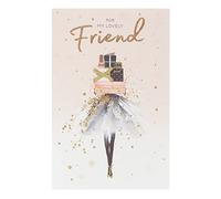 UK Greetings Carte de Noël pour elle/amie - Joli design