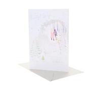 UK Greetings Carte de Noël pour femme | Cadeaux de Noël | elle, filles, femmes | Beau design de scène de neige | Avec enveloppe | 19,4 cm x 29,5 cm