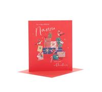 UK Greetings Carte de Noël pour grand-mère - Motif cadeaux