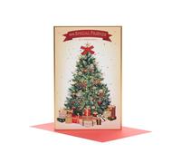 UK Greetings Carte de Noël pour les amis - Superbe motif d'arbre