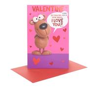 UK Greetings Carte de Saint-Valentin | I Love You Presents | Her/Him | How Much I Love You Design | Avec enveloppe | 14,9 x 22,9 cm
