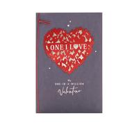 UK Greetings Carte de Saint-Valentin pour la personne que j'aime - Superbe motif cœur rouge