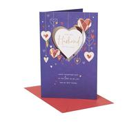 UK Greetings Carte de Saint-Valentin pour mari Bleu foncé