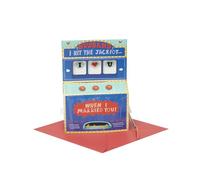 UK Greetings Carte de Saint-Valentin pour mari - Motif machine à sous jackpot pop-up