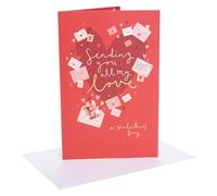 UK Greetings Carte de Saint-Valentin pour une personne que j'aime | I Love You Presents | Her/Lui | Enveloppe de cœurs | Avec enveloppe | 19,4 x 29,5 cm