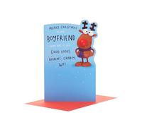 UK Greetings Crackers To My Boyfriend Carte de vœux de Noël humoristique Motif renne