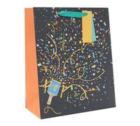 UK Greetings Grand sac cadeau pour lui/elle/ami - pour anniversaires, remerciements et autres événements - Motif Party Popper