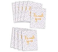 UK Greetings Lot de 10 cartes de remerciement pour lui/elle/ami - Pour enseignant/cadeau et autres événements - Motifs à pois