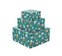 UK Greetings Lot de 2 rouleaux de papier cadeau de Noël pour lui/elle/ami - Motif Père Noël et amis - 16 m au total - 2 rouleaux de 8 m