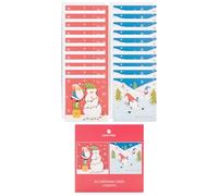 UK Greetings | Lot de 20 cartes de Noël pour lui/elle/ami | Cadeaux de Noël | 2 motifs Gonk | 14,9 x 14,9 cm