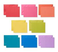 UK Greetings Lot de 200 cartes vierges avec enveloppes assorties pour lui/elle/ami Motif arc-en-ciel