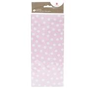 UK Greetings Lot de 3 feuilles de papier de soie pour elle/amie - Pour anniversaire, remerciement, félicitations ou autres cadeaux - Motif à pois roses et blancs