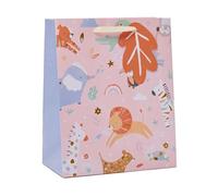 UK Greetings Sac cadeau taille M pour bébé fille/nouveaux parents animaux mignons