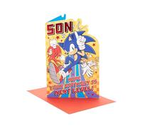 UK Greetings Sonic the Hedgehog Carte d'anniversaire pour fils Design Next Level