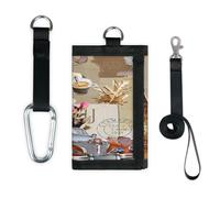 UK London Vintage Poster Portefeuille fin Petite poche Organiseur d'argent Sac léger portable porte-monnaie