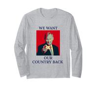 UK Patriot Britannique Royaume-UNI WE Want Notre Pays Retour Manche Longue