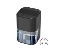 (UK plug, Black) Dehumidifiers for Home Portable Quiet Moisture Absorbers for Garage Basement