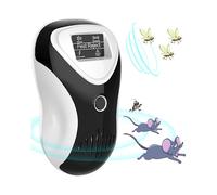 (UK plug,Black)Mouse Repellent, Spider Repellent, Ultrasonic Pest Repellent, Plug-in Pest Control For Mouse, Spider