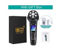 (UK Plug)NEW 4 in 1 Mini HiFu Ultrasound RF EMS MFIP Pulse Facial Lifting Skin Tightening Anti Wrinkle Massager SPA Beauty Device