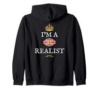 UK Pride British Patrons GB United Kingdom I'm a Realist Sweat à Capuche