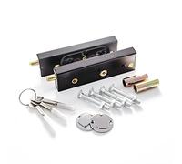 UK Security Supplies - Paire de Serrures de Porte de Garage Avec 3 Clés et Fixations - Boulons Robustes Pour Portes en Bois ou Métal