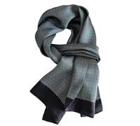 UK_Stone Écharpe Homme 100% Soie Écharpe Vintage Motif Écharpe en Soie Écharpe Homme, taille unique