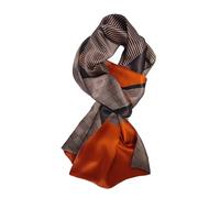 UK_Stone Écharpe pour homme 100 % pure soie motif cachemire pied-de-poule vintage à carreaux double couche, #7, taille unique