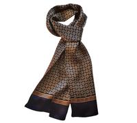 UK_Stone Écharpe pour homme 100 % pure soie vintage motif classique imprimé double couche, #2 bleu foncé., taille unique