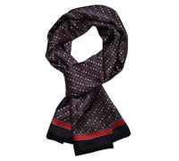 UK_Stone Écharpe pour homme, en 100% soie, écharpe vintage, avec motif, Taille unique