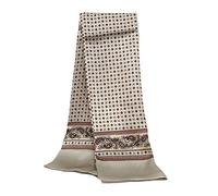 UK_Stone Foulard, pour homme, 100 % soie, motif cachemire # 8, beige, Paisley # 8 Beige, Größe: 160*28cm(62,4"x 10,92")
