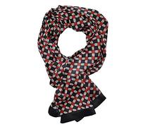 UK_Stone Foulard pour homme 100 % soie Motif vintage - Noir - Taille Unique