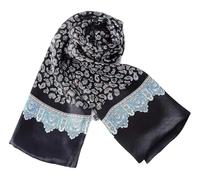 UK_Stone Foulard tour de cou pour homme, 100 % soie, motif paisley et fleurs, Größe: 160*28cm(62,4"x 10,92")
