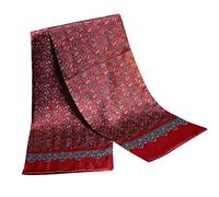 UK_Stone Foulard/Tour de cou pour homme, 100 % soie, motif paisley et fleurs, Größe: 160*28cm(62,4"x 10,92")