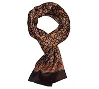 UK_Stone Foulard/Tour de cou pour homme, 100 % soie, motif paisley et fleurs, Größe: 160*28cm(62,4"x 10,92")