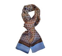 UK_Stone Hommes 100% Pure Foulard en Soie Vintage Motif Classique Double Couche Imprimé