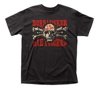 UK Subs Die A Rocker Mens T Shirt Rock and Roll Band Tee Black