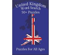 UK Word Search Book: Word Searches with Easy to Read Print about the UK, United Kingdom, and more, 6x9 Inches, 110 Pages, 50+ puzzles, fun for vacations, holidays, or birthday gifts